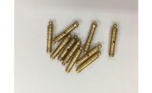 Mantua Models Solid Brass Cannons - 25mm Brass Cannons (Pack of 10)