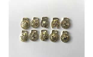 Horse Brasses Various Designs 12mm Brass Plated