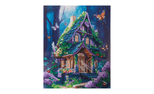 Craft Buddy “Fantasy House” Crystal Art Canvas Kit