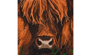 Craft Buddy "Highland Cow" Crystal Art Canvas Kit