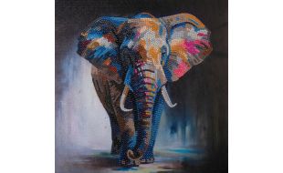 Craft Buddy “Majestic Elephant” Crystal Art Canvas Kit