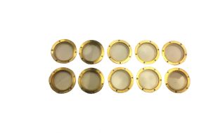 Caldercraft Brass Flanged Glazed Portholes (10)