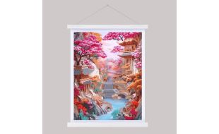 Craft Buddy "Cherry Blossom" Crystal Art Scroll Kit