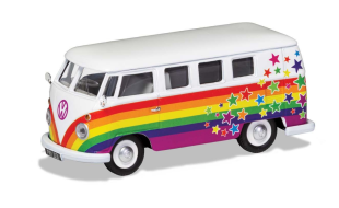 Corgi 1/43 Scale Volkswagen Campervan - Peace Love and Wishes Die Cast Model