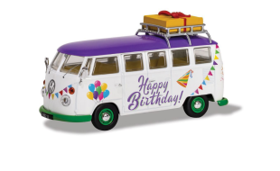 Corgi 1/43 Scale Volkswagen Campervan Happy Birthday Die Cast Model