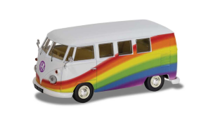Corgi 1/43 Scale Volkswagen Campervan Peace Love and Rainbows Die Cast Model