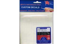 White Hull Depth Markings 1/200 Scale - Imperial and Metric