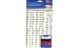 Hull Depth Markings 1/24 Scale - Imperial