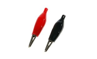 Expo Pack of 2 Crocodile Clips (Red and Blue)