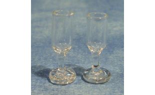 Wine Glasses x 2 for 12th Scale Dolls House