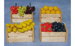 Fruit Crates x 4 for 12th Scale Dolls House