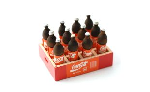 Crate of 12 Coke Bottles for 12th Scale Dolls House