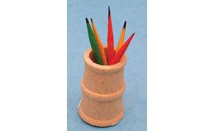 Pencil Pot with Pencils for 12th Scale Dolls House
