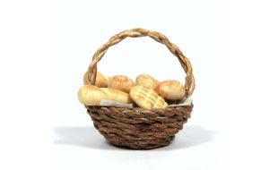 Basket of Bread for 12th Scale Dolls House