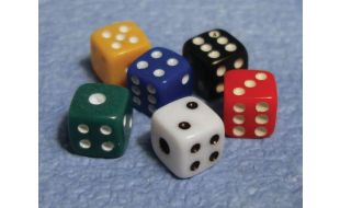 Dice for 12th Scale Dolls House