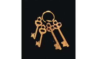 Brass Set of Keys for 12th Scale Dolls House