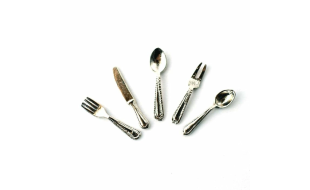 Single Service Cutlery Set for 12th Scale Dolls House