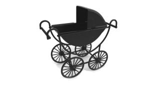 Pram for 12th Scale Dolls House