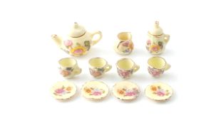 Small Yellow Tea Set for 12th Scale Dolls House