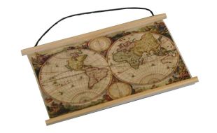 Old World Map for 12th Scale Dolls House