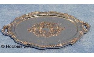 Silver Salver Serving Plate for 12th Scale Dolls House