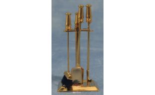 Brass Fireplace Tools for 12th Scale Dolls House