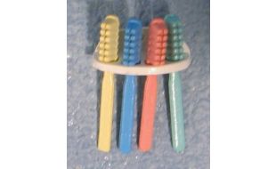 Toothbrushes and Holder for 12th Scale Dolls House