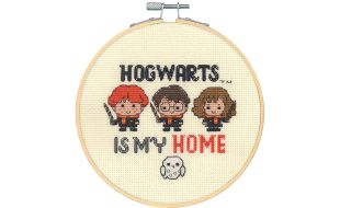 Dimensions Harry Potter Hogwarts Counted Cross Stitch Hoop Kit