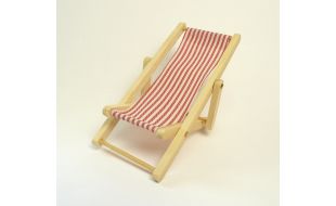 Red Deckchair for 12th Scale Dolls House