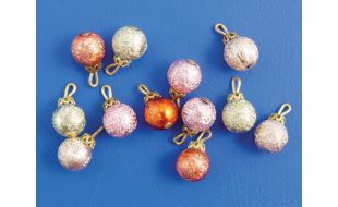 Christmas Baubles x 12 for 12th Scale Dolls House