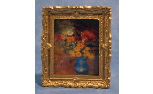 Flower Picture in Frame for 12th Scale Dolls House