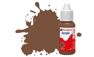 Humbrol Acrylic Dropper Bottles 14ml - Matt - Chocolate
