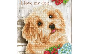 Diamond Dotz I Love My Dog Diamond Painting Kit