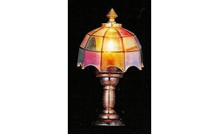 12V Tiffany Table Lamp for 12th Scale Dolls House