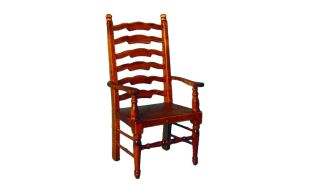 Oak Ladderback Carver Chair for 12th Scale Dolls House