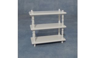 White Shelves for 12th Scale Dolls House