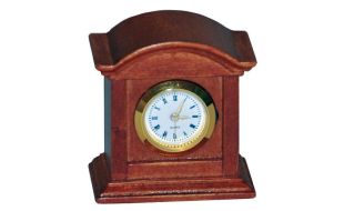 Oak Working Mantle Clock for 12th Scale Dolls House