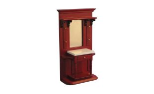 Mahogany Hall Stand for 12th Scale Dolls House