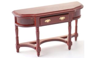 Mahogany Wall Table for 12th Scale Dolls House