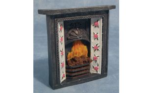 Fireplace and Fire for 12th Scale Dolls House