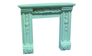 White Fire Surround for 12th Scale Dolls House