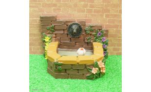 Lion Head Fountain Pond for 12th Scale Dolls House