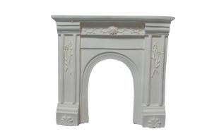 White Fireplace for 12th Scale Dolls House