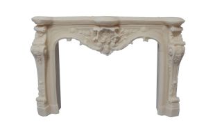 White Ornate Fireplace for 12th Scale Dolls House