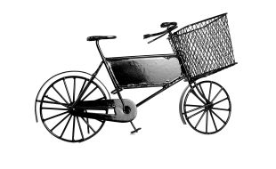 Delivery Bike Black for 12th Scale Dolls House