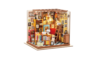 Rolife Sam's Study DIY Miniature Dollhouse Kit