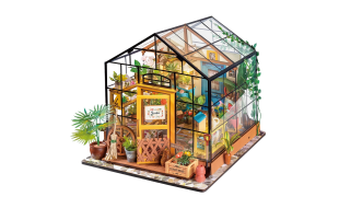 Rolife Cathy's Flower House DIY Greenhouse Miniature Kit