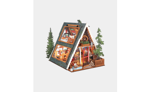 Rolife A-Frame Cabin DIY Miniature Dollhouse Kit