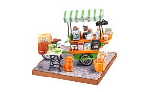 Rolife Aromatic Coffee Cart DIY Miniature Dollhouse Kit