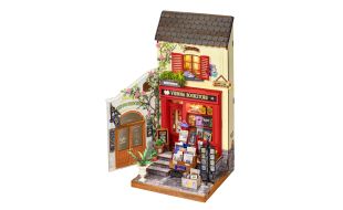 Rolife Vienna Bookstore DIY Miniature Dollhouse Kit